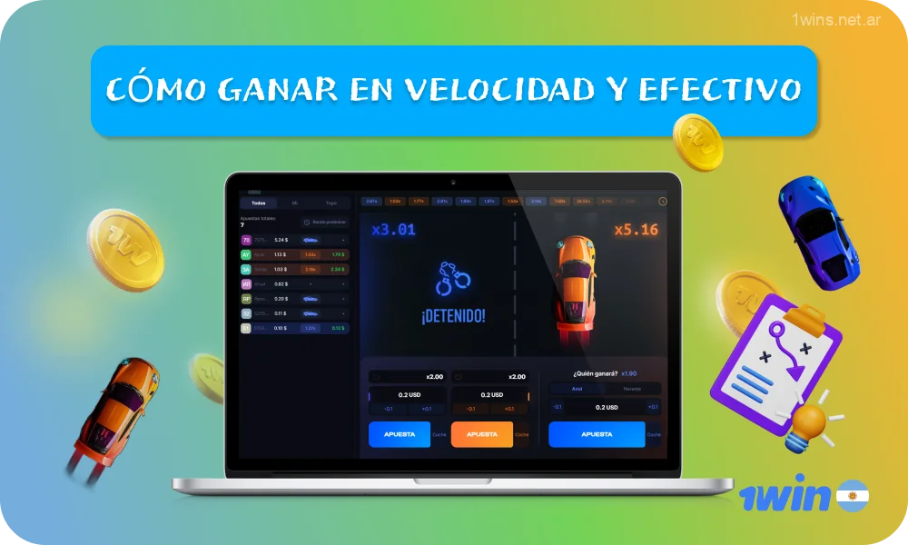 Para aumentar sus posibilidades de ganar en Speed ​​y Cash de 1win, los usuarios de Argentina deben familiarizarse con el juego a través del modo demo, realizar apuestas dobles y realizar un seguimiento activo de sus apuestas y ganancias en las estadísticas