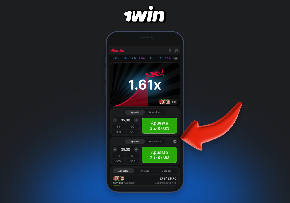 Después de instalar la aplicación móvil 1win para iOS, puede iniciar sesión en su cuenta y comenzar a apostar en deportes y jugar en el casino cómodamente